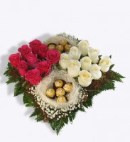 Caja de Rosas con Chocolates