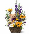 Arreglo Floral con Peluche